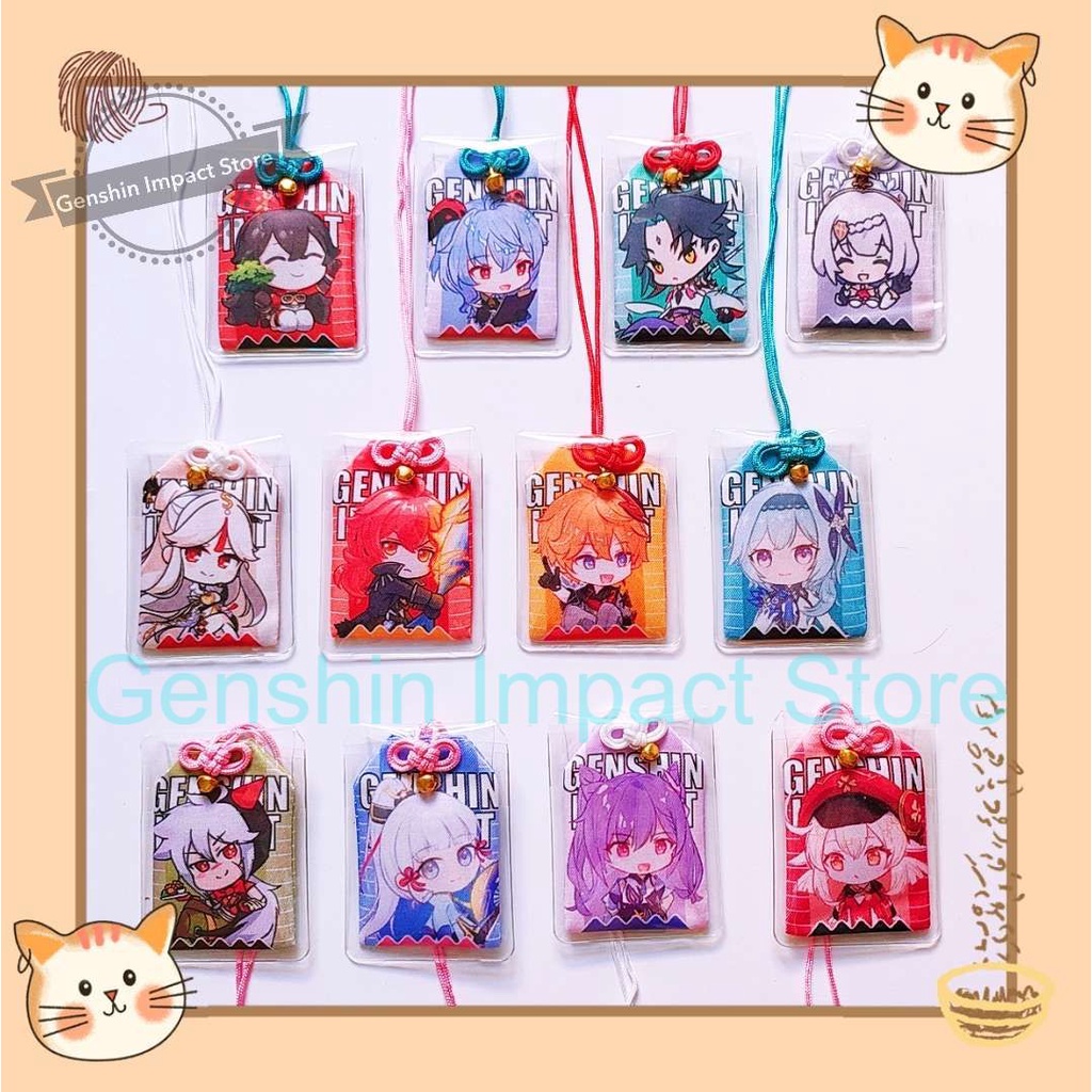 Túi Omamori hình nhân vật Genshin Impact