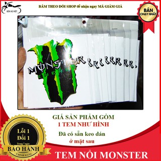 [ẢNH THẬT] TEM NỔI, DECAL DÁN HÌNH MONSTER CỰC ĐẸP - THIẾT KẾ KIỂU 3D 3 LỚP CHỐNG NƯỚC VÀ KHÔNG PHAI MÀU