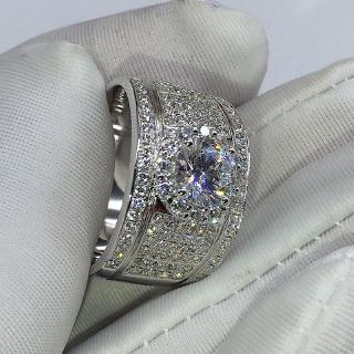 Nhẫn Mạ BạC 925 ĐíNh Đá ThờI Trang (Size 7~11)