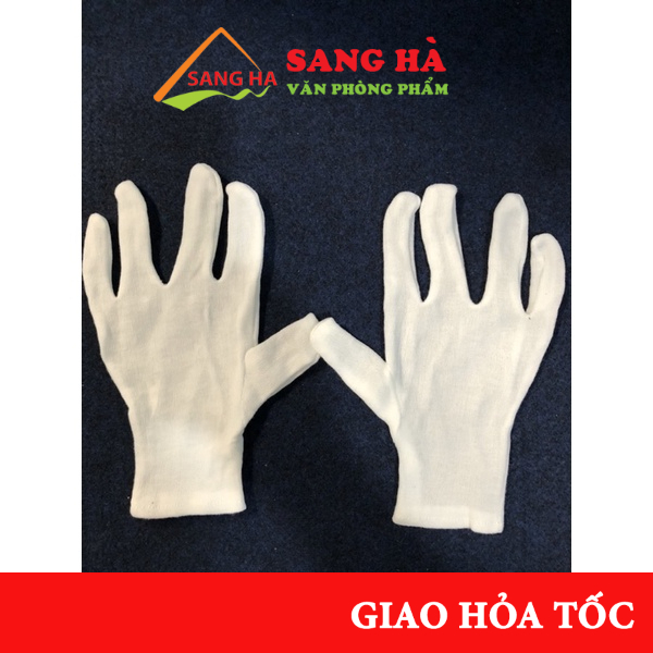 10 Đôi Găng tay vải PE dài 23cm có khả năng chống dầu, ma sát - Sản phẩm dùng trong Xây Dựng, Công Nghiệp, Nhà máy,...