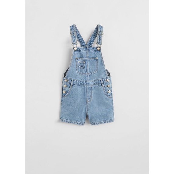 Quần yếm jeans bé gái Mango  5-6y