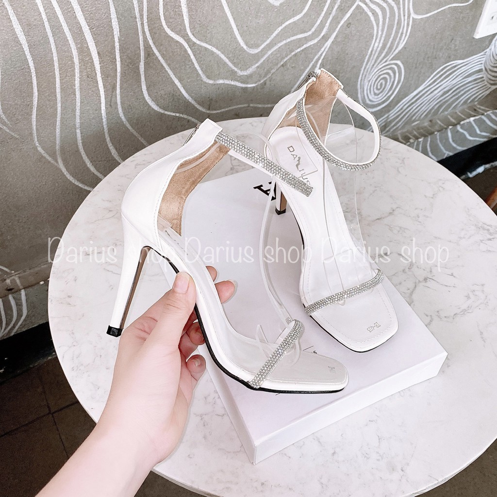 Giày SANDAL quai ngang đính đá - TB403