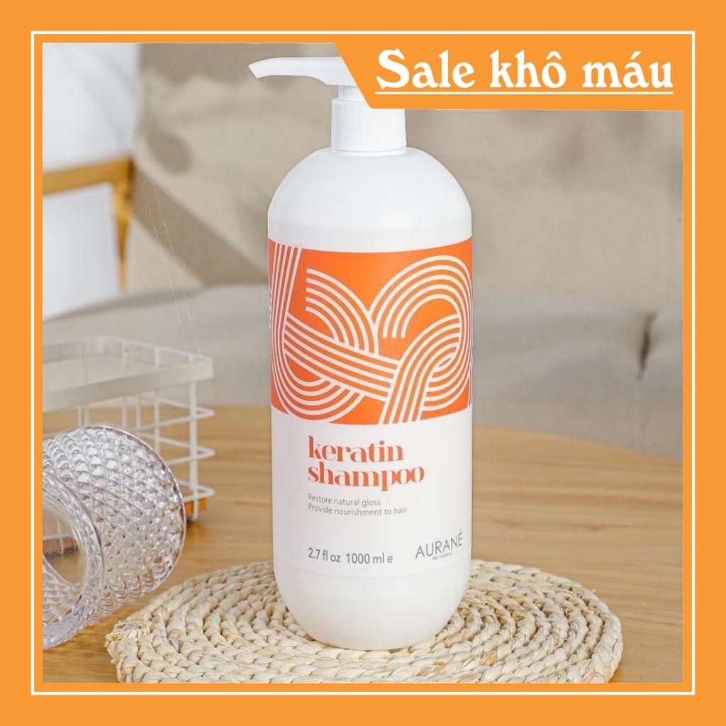 DẦU GỘI XẢ AURANE KERATIN SIÊU MƯỢT NGĂN RỤNG TÓC 1000ML