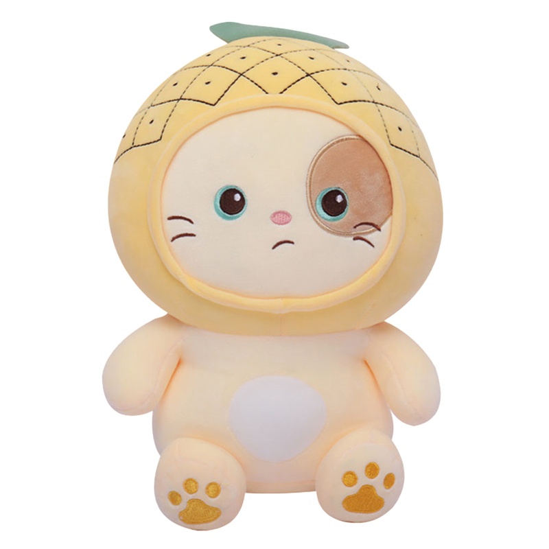 Búp Bê Nhồi Bông Hình Mèo Kitty 3D Dễ Thương Trang Trí Phòng Bé