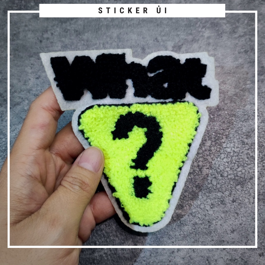 Sticker ủi áo Cao cấp - CÓ SẴN KEO ỦI - sticker vải dùng làm miếng vá áo, phụ kiện trang trí quần áo, balo, giày, nón
