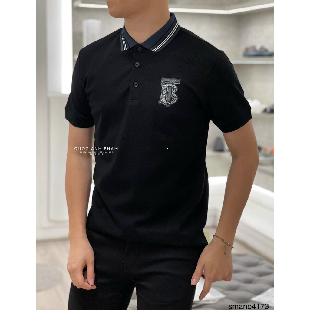 ⚡[𝙉𝙀𝙒 𝘼𝙍𝙍𝙄𝙑𝘼𝙇]⚡ Polo nam BBR phối kẻ viền cổ - Áo polo BBR logo thêu, thiết kế đơn điệu, tinh tế, chất vải thoáng mát