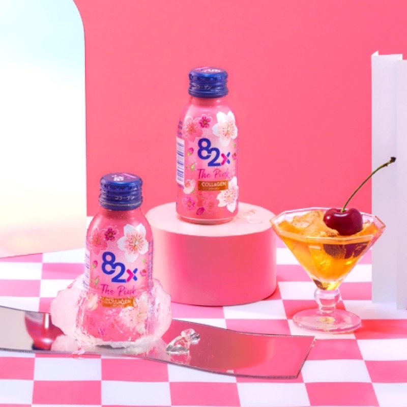 Nước Uống Đẹp Da Collagen 82X The Pink 100ml x 10 chai Nhật Bản - SAKUKO