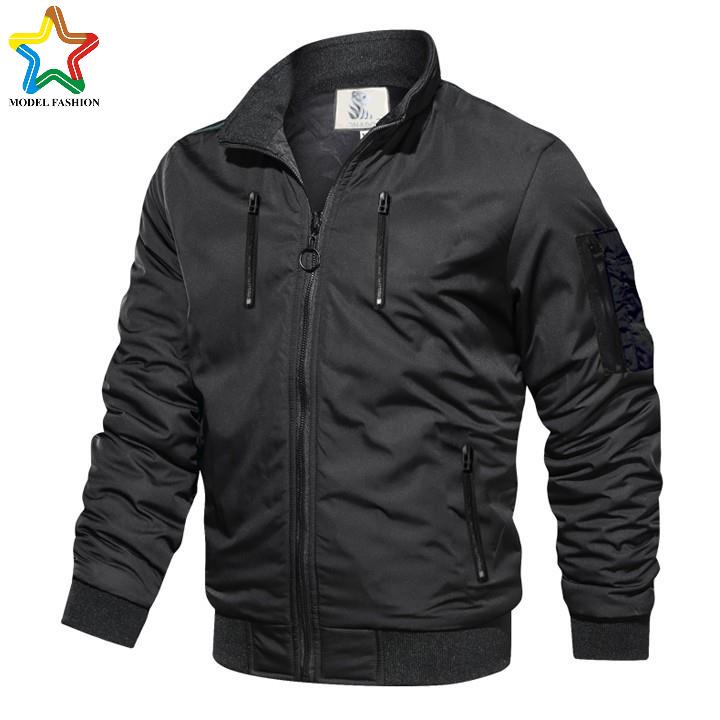 Áo khoác dù chống thấm nước 2 lớp cao cấp PHL Fashion AK34 - Đen
