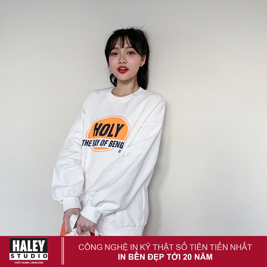 Áo Sweater HOLY Nam Nữ unisex phong cách Hàn Quốc cá tính, Chất nỉ bồng đẹp mã HD 271 -Quà tặng ngẫu nhiên