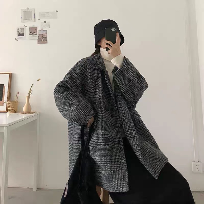 [ẢNH THẬT] Áo Khoác Blazer Dạ Kẻ 2 Lớp Loại 1 Form Rộng Ullzzang