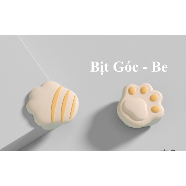 Nút Bịt Góc Bàn Silicon Miếng Dán Bọc Góc Bàn Silicone Hình Chân Mèo Cho Bé