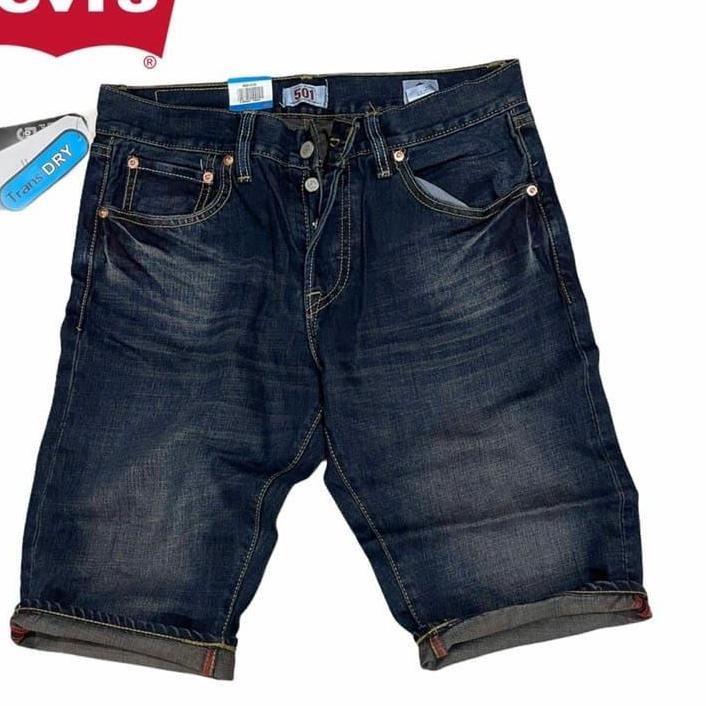 Hàng bán chạy nhất levi's 501 Quần short có nút đầy đủ màu nâu Lq0.