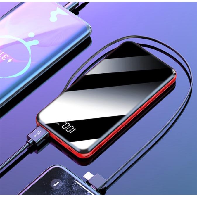 PIN 30000MAH - PIN DỰ PHÒNG - PIN SẠC DỰ PHÒNG DUNG LƯỢNG KHỦNG - VÔ PIN NHANH CHÓNG 2 CỔNG SẠC NHANH