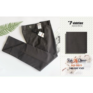 Quần Kaki Vải Cotton Trung Niên 0ly Classic Vĩnh Tiến 589