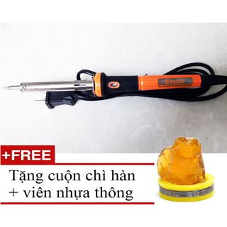 Mỏ hàn chì đầu nhọn cao cấp 60w asaki ak-9034 + tặng chì nhựa thông