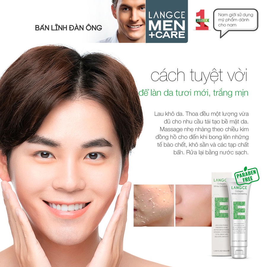 TẨY TẾ BÀO CHẾT AHA/BHA+ ĐẸP DA - FACE it - DA MẶT LANGCE DÀNH CHO NAM | BigBuy360 - bigbuy360.vn
