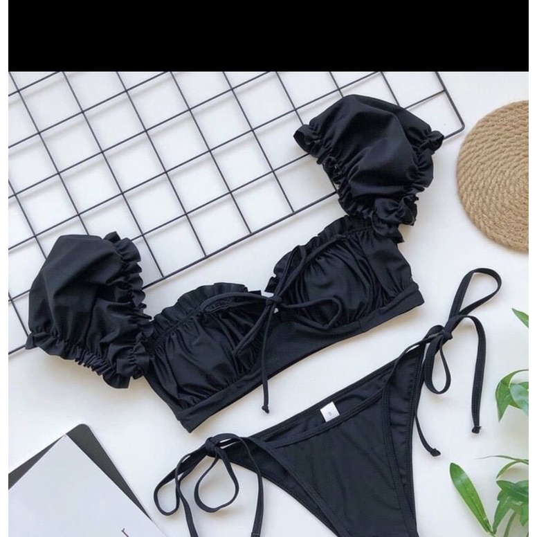 [ FROM CHUẨN ] Bikini  đồ bơi đi biển Hiền Hồ tay bồng ,kèm video thật shop tự  quay