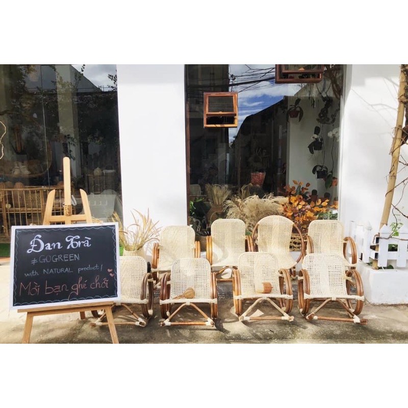 Ghế Mây Bập Bênh Cho Bé, Ghế Mây Thư Giãn, Ghế Mây Cho Bé Giá Rẻ, Ghế Mây Tre ĐAN TRÀ, Nội thất Mây Tre Đan