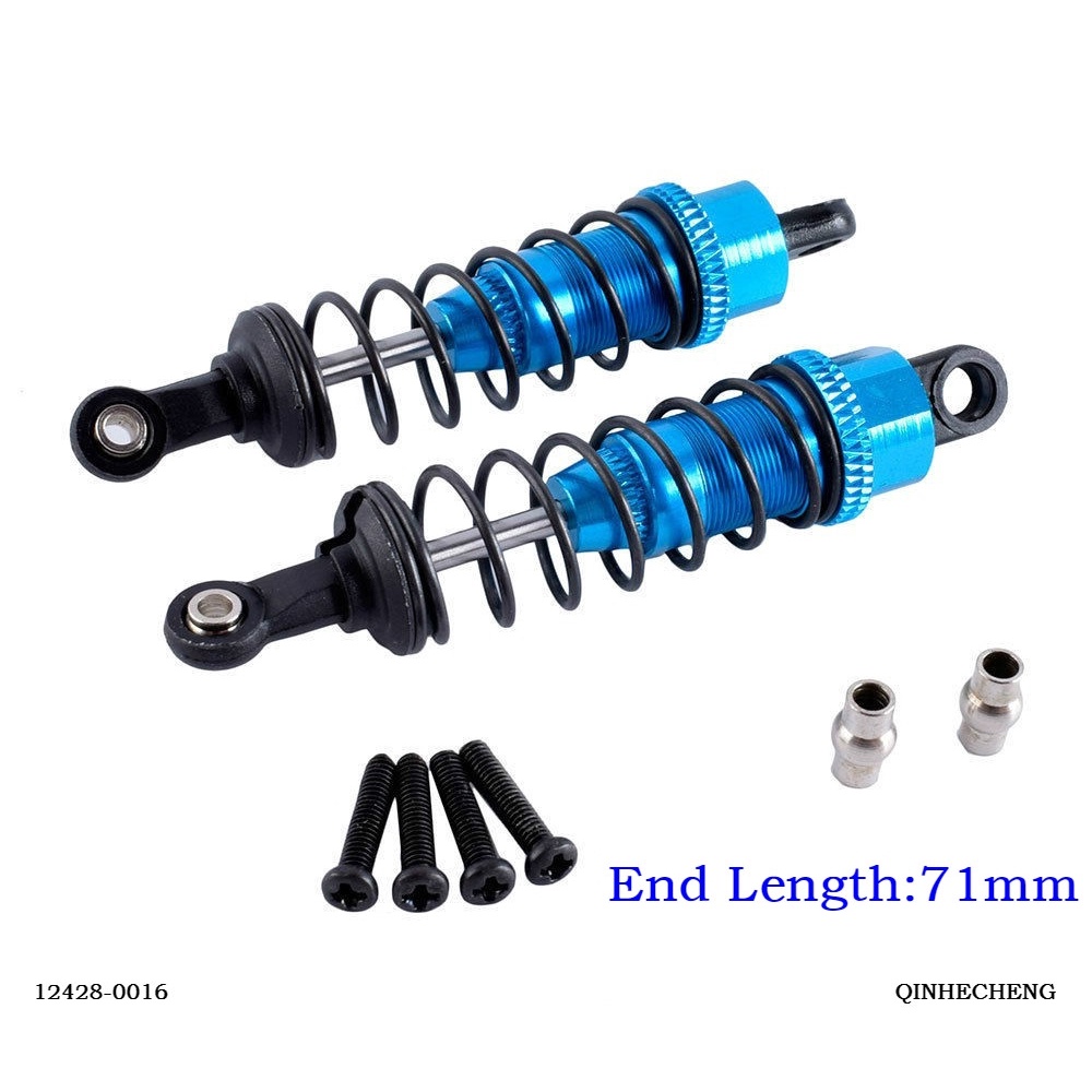 RC 12428-0016 Nhôm Giảm Chấn Trước 71mm Cho WLtoys 1 / 12 12428 12423
