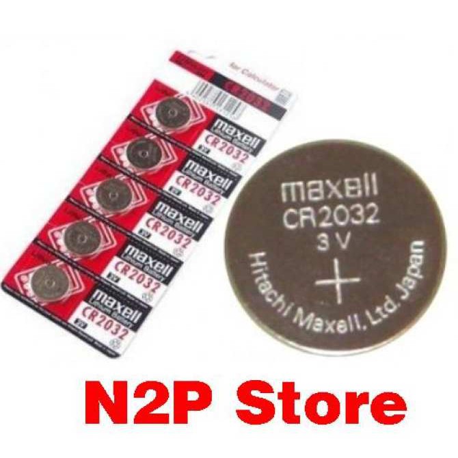 Vĩ 5 Viên Pin CMOS máy tính Maxell CR2032 Lithium 3V