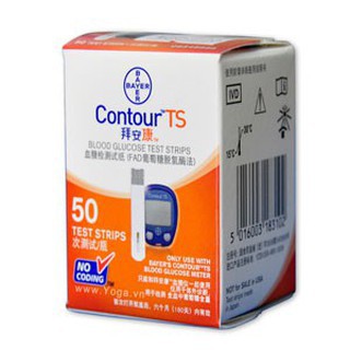 Que Thử Đường Huyết Bayer Contour TS [Hộp 100 Que]