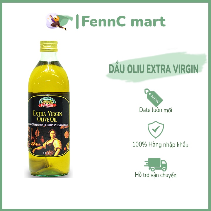 Dầu Oliu Extra Virgin chính hãng nguyên chất Campagna 1L FENNC