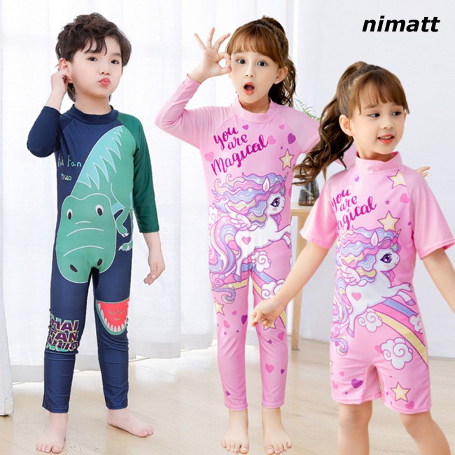 Áo bơi liền thân chống nắng chống nước dành cho bé từ 3-11 tuổi