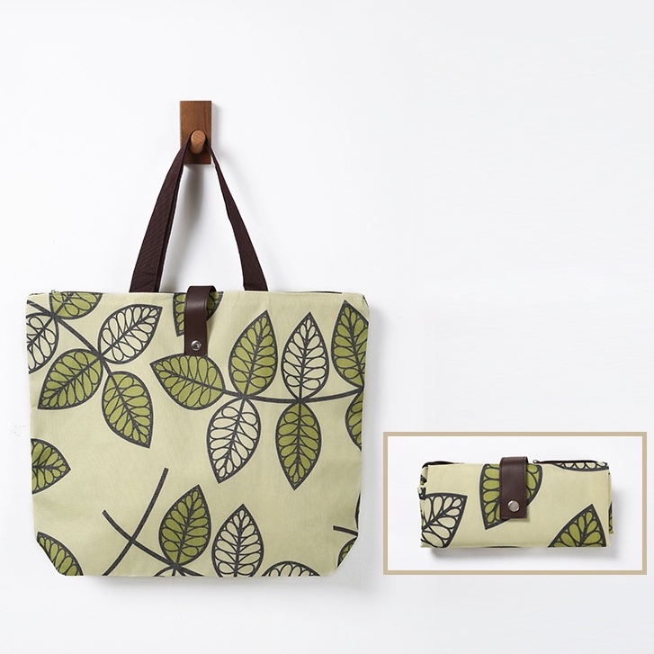 Túi đi chợ, túi đi siêu thị vải Oxford không thấm nước có thể gấp gọn size 45.5x12x32cm