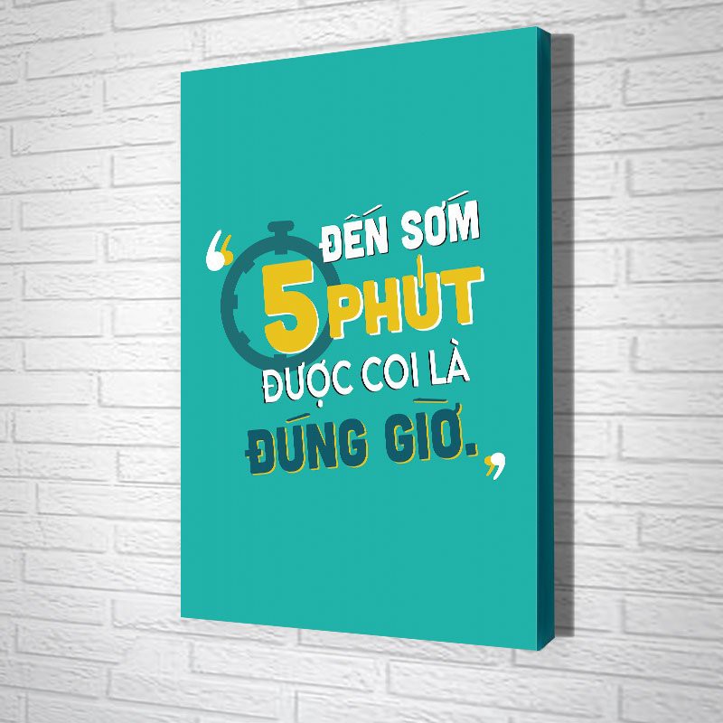 [GIÁ XƯỞNG] Tranh slogan treo văn phòng - Tranh treo tường tạo động lực tặng kèm đinh đa năng treo tranh Hồ Chí Minh