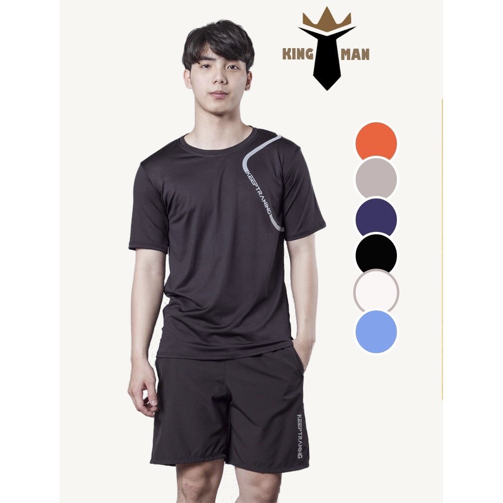 Bộ quần áo thể thao nam - bộ đồ nam thun lạnh 6 màu KEEP TRAINING - VIN95 BH24 | BigBuy360 - bigbuy360.vn