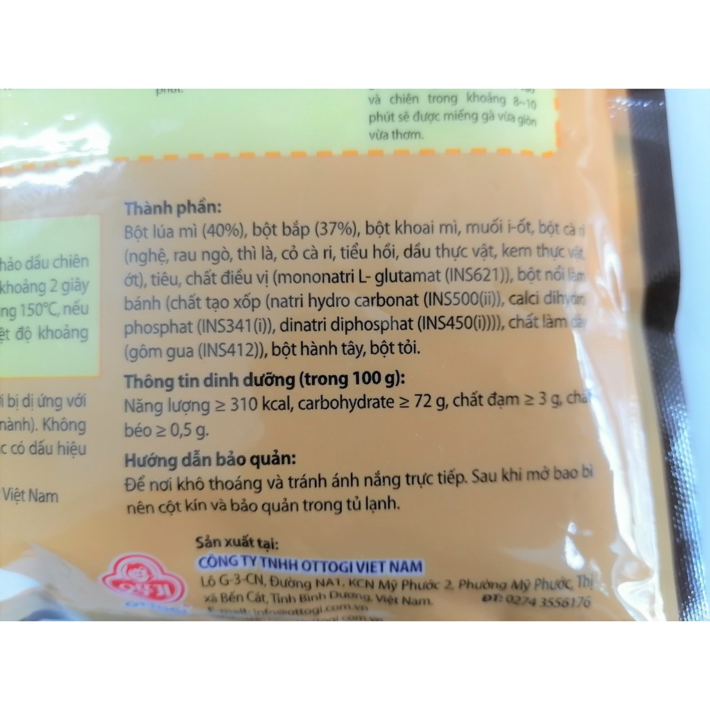 [500g (CHIÊN GÀ)] BỘT CHIÊN GÀ GIÒN [VN] OTTOGI Chicken Frying Mix Powder