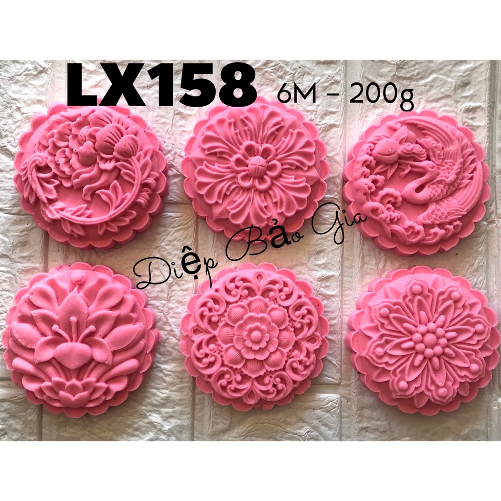 Khuôn trung thu 2022 mẫu 6 - 9 mặt 200g