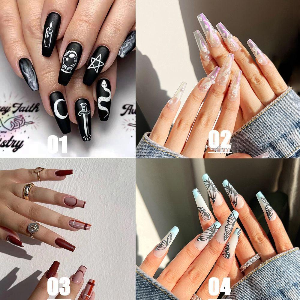 MELODG Hộp 24 Móng Tay Giả Múa Ba Lê