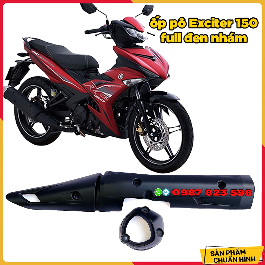 Ốp Pô Exciter 155 , Exciter 150 Đen Nhám Full - Ốp Pô Ex 155 / 150 Đen Nhám Huyền Thoại