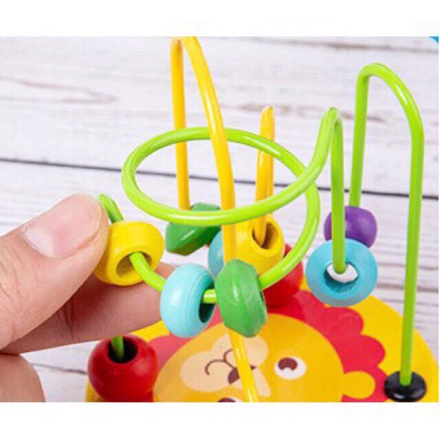 Đồ Chơi Luồn Hạt Gỗ Rèn Kỹ Năng Khéo Léo Cho Bé,Đồ Chơi Trí Tuệ Cho Bé