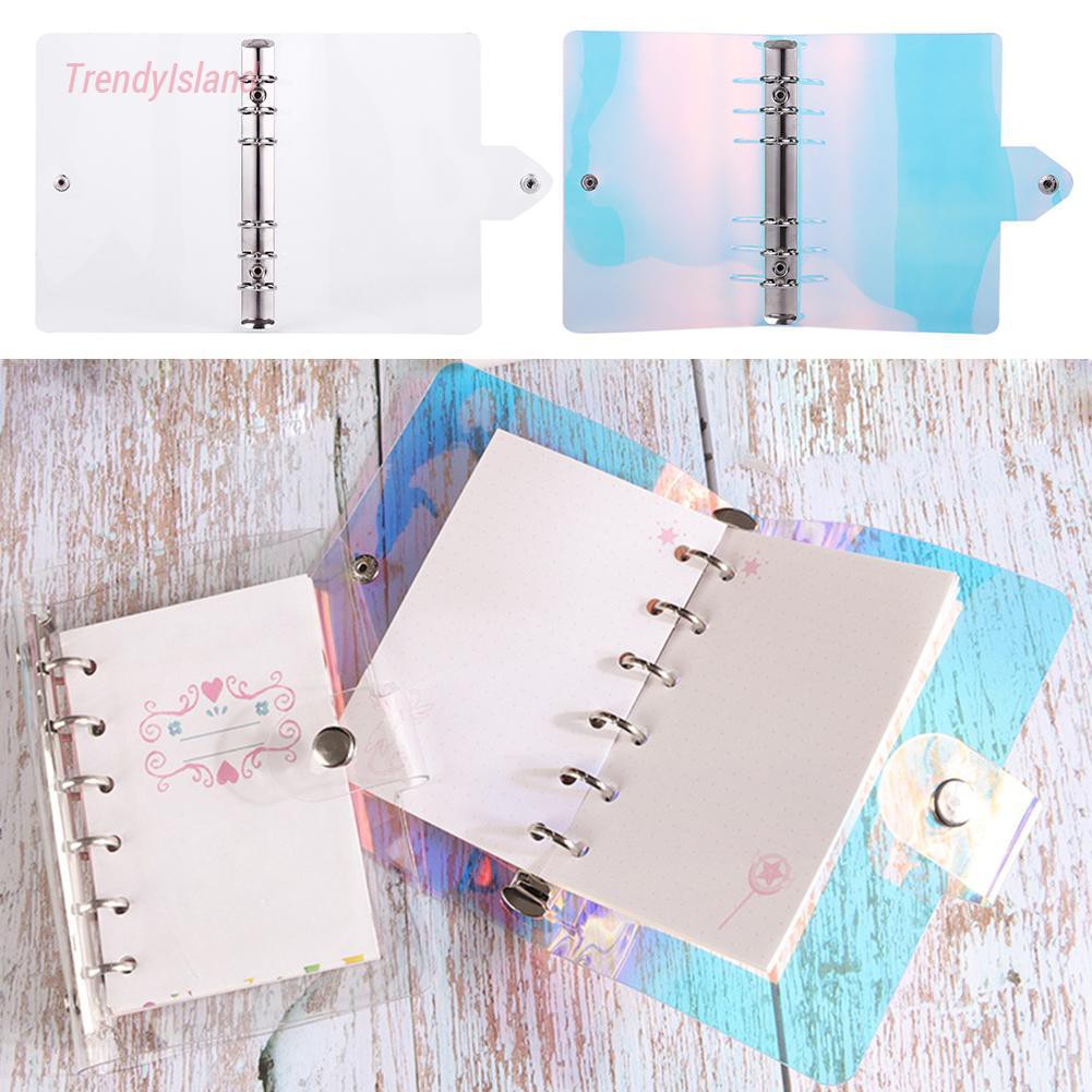 ☻TRE-Ready☻PVC Loose-Leaf Shell Notebook Diary Hand Account Binder Office Supplies