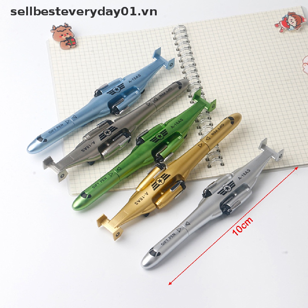 &lt;random color&gt;Bút mực gel ngòi 0.5mm hình máy bay trực thăng sáng tạo
