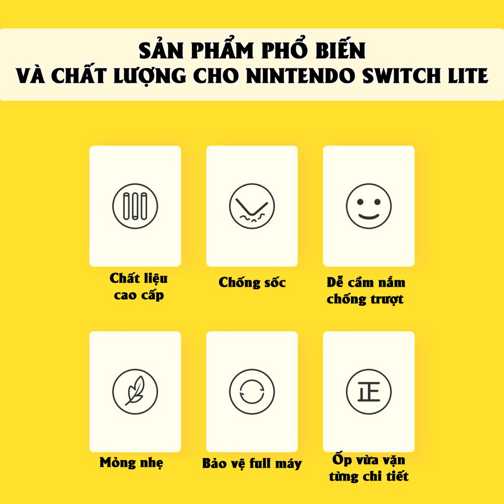 Ốp nhựa cứng trong suốt cho Nintendo Switch Lite, Case trong suốt cho Switch Lite | BigBuy360 - bigbuy360.vn