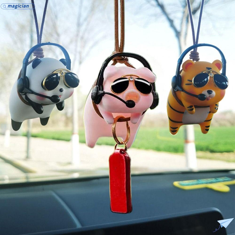 Dây Treo Hình Heo Con Dễ Thương Cho Gương Chiếu Hậu Xe Hơi