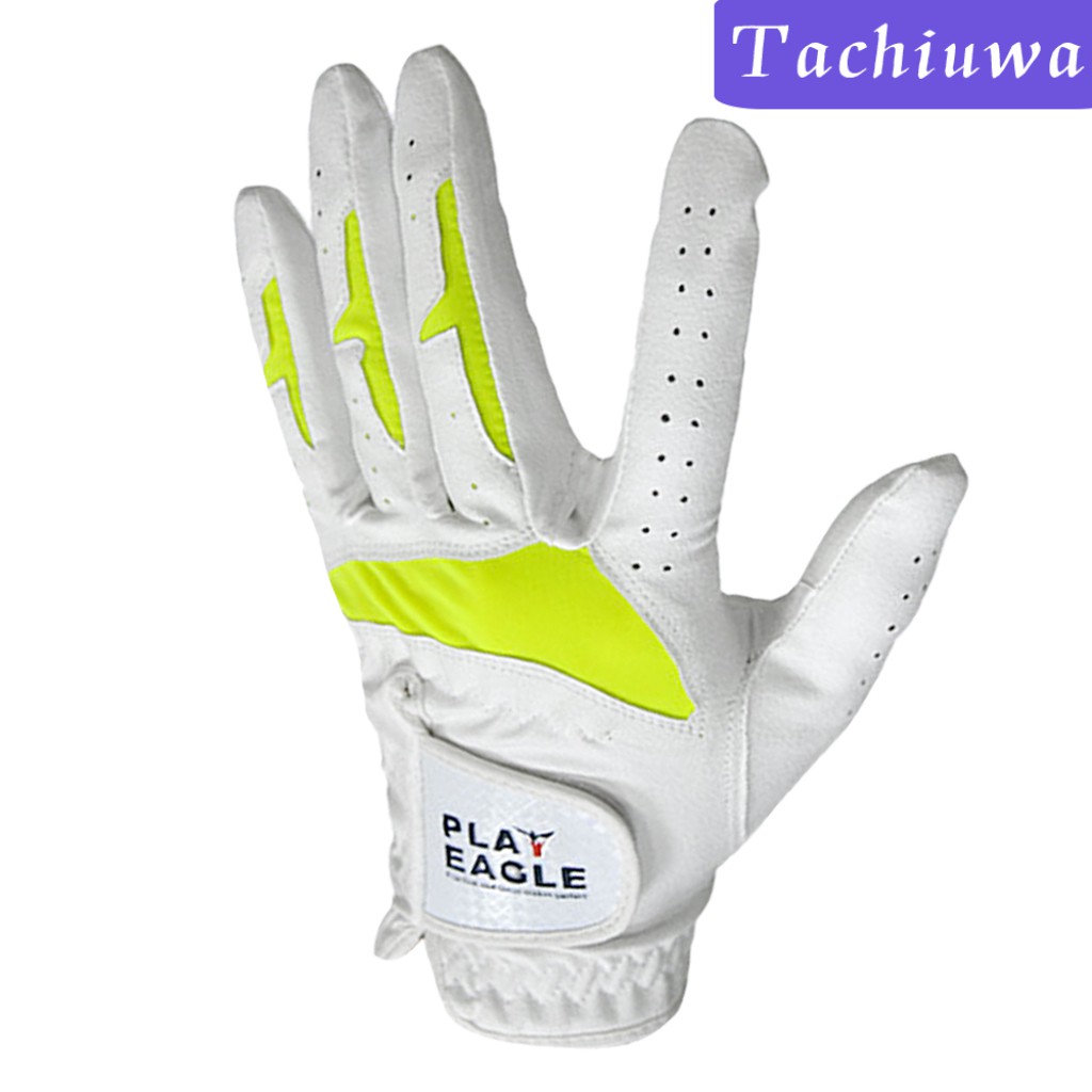 MICROFIBER Găng Tay Chơi Golf Da Pu Chống Trượt Cao Cấp Cho Nữ Size 18