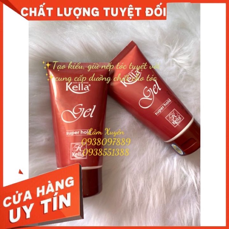 [CHÍNH HÃNG] Gel vuốt tóc Kella 150ml tạo kiểu tóc, giữ nếp tóc tuyệt vời, không gây khô rít tóc, óng mượt tự nhiên