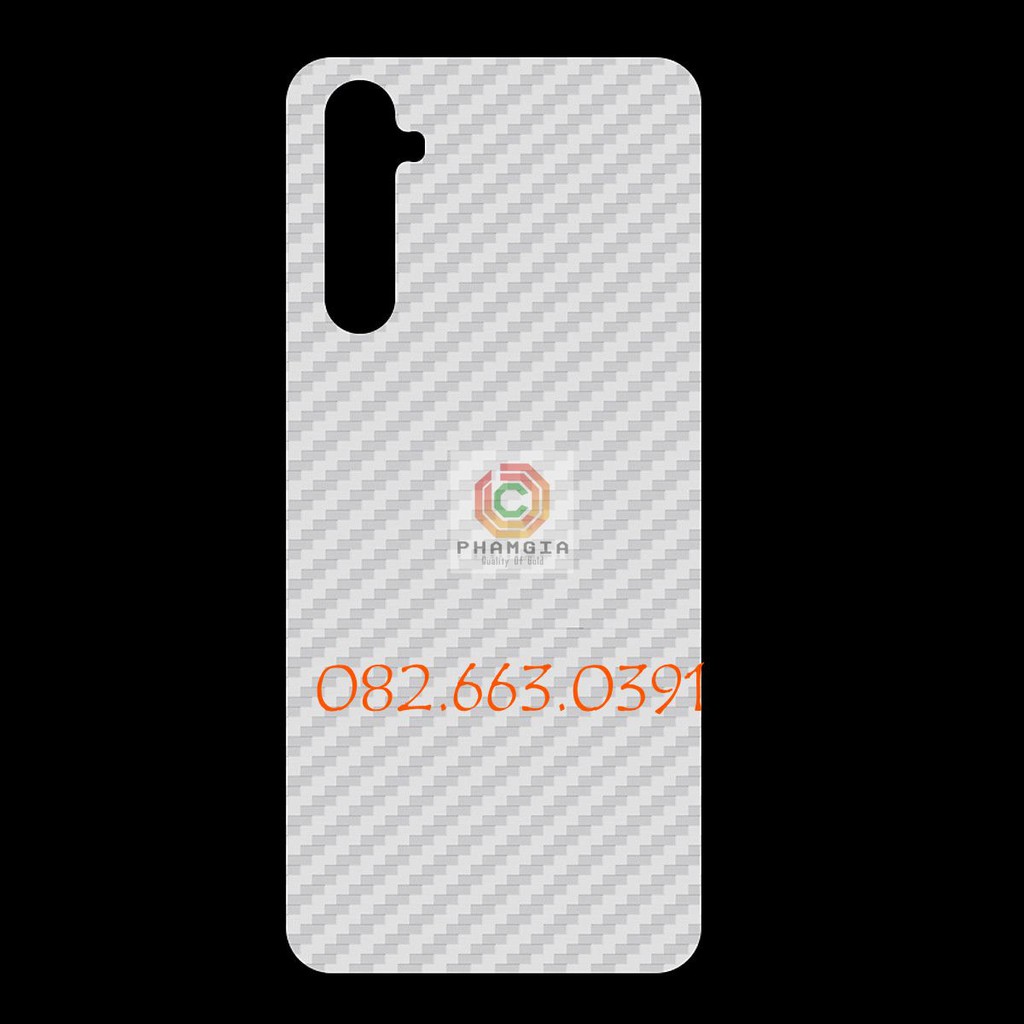 Miếng dán mặt lưng skin carbon Realme 6 Pro