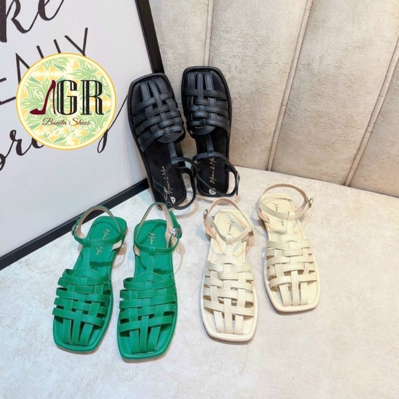 Sandal đan rọ siêu xinh da mềm khoá gài