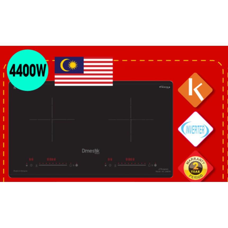 Bếp từ Dmestik ML 288DKI nhập khẩu Malaysia, Bảo hành chính hãng.