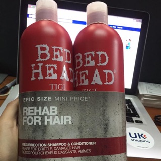 Cặp dầu gội tigi đỏ xơ rối cấp độ 3 UK