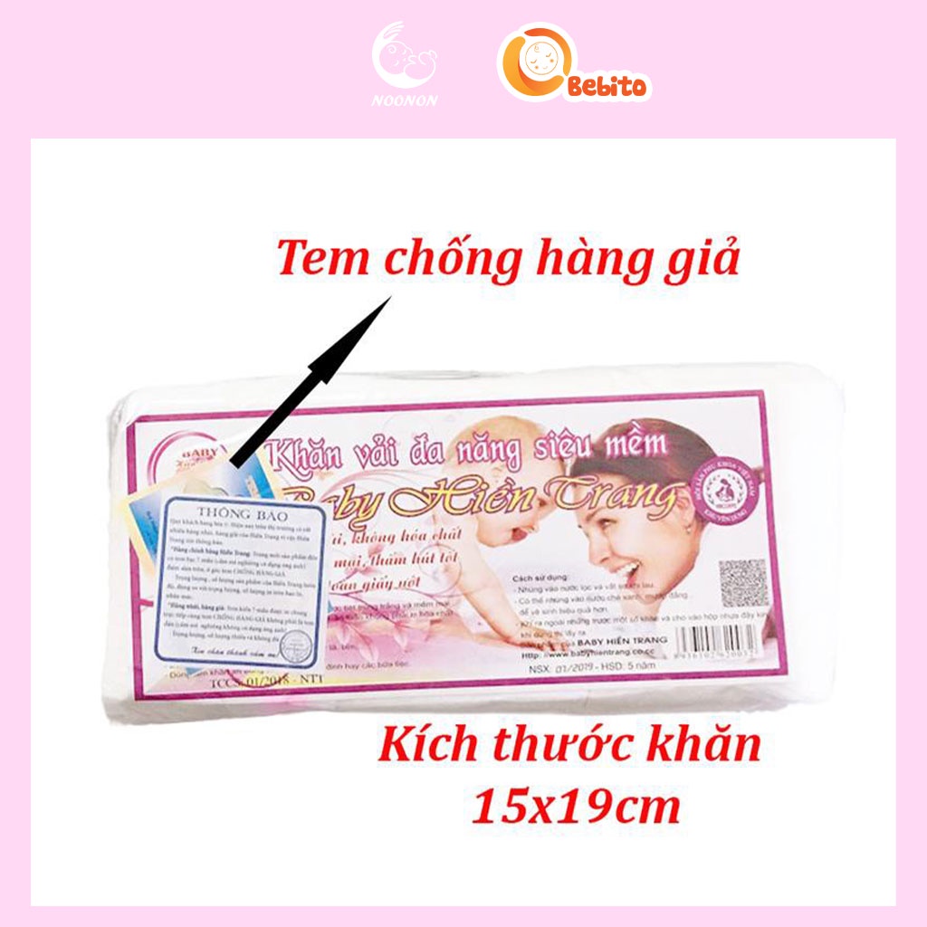 Khăn Giấy Khô  𝑭𝑹𝑬𝑬𝑺𝑯𝑰𝑷  Giấy Vải Đa Năng BABY HIỀN TRANG (100g khoảng trên dưới 80 tờ)