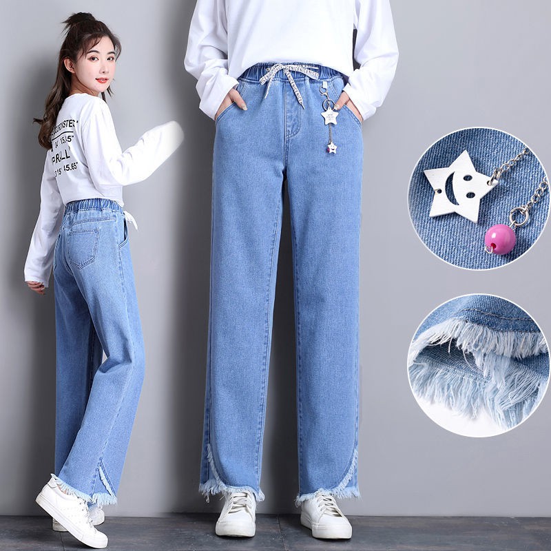 Quần Jeans Ống Rộng Lưng Cao Thời Trang 2021 Cho Bé Gái | BigBuy360 - bigbuy360.vn