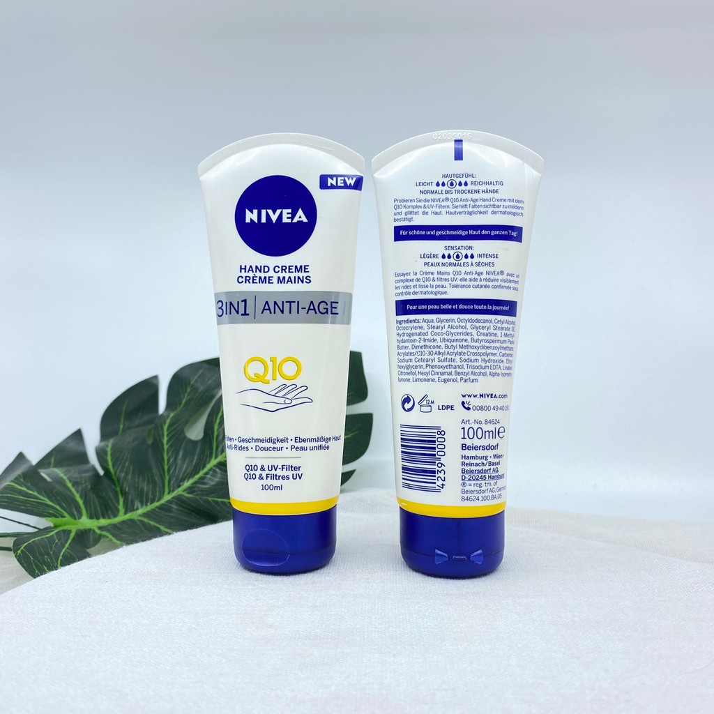 Kem dưỡng da tay Nivea Q10 mẫu mới cấp ẩm, dưỡng da mịn màng vào mùa hanh khô 75ml