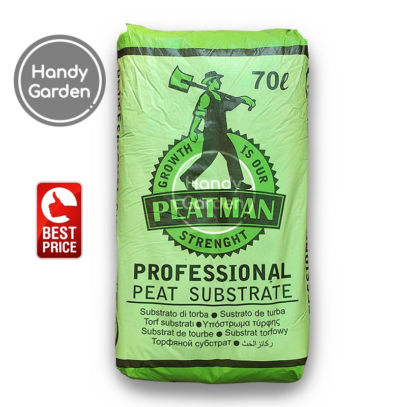 Peat Moss PEATMAN 70 Lít - Rêu Than Bùn - Giá Thể Hữu Cơ Trồng Cây | Handy Garden