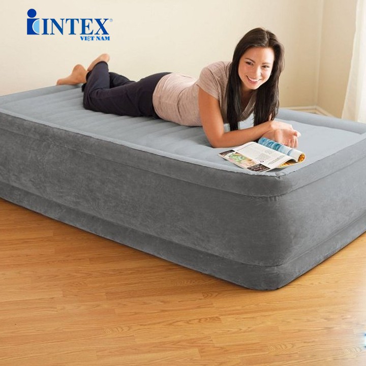 Giường hơi đơn 99cm tự phồng công nghệ mới Intex 64412